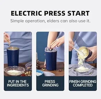 Portable 300W Electric Dry Spice & Coffee Bean Grinder for Kitchen
