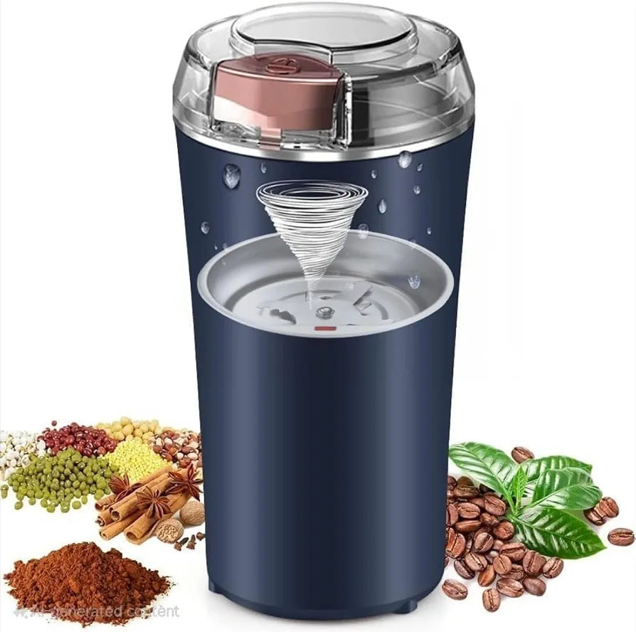 Portable 300W Electric Dry Spice & Coffee Bean Grinder for Kitchen