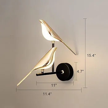 kinis Golden Bird Led Wall Light