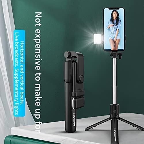 ⭐ Extendable Flash 3-in-1 Selfie Stick Tripod with Bluetooth Remote