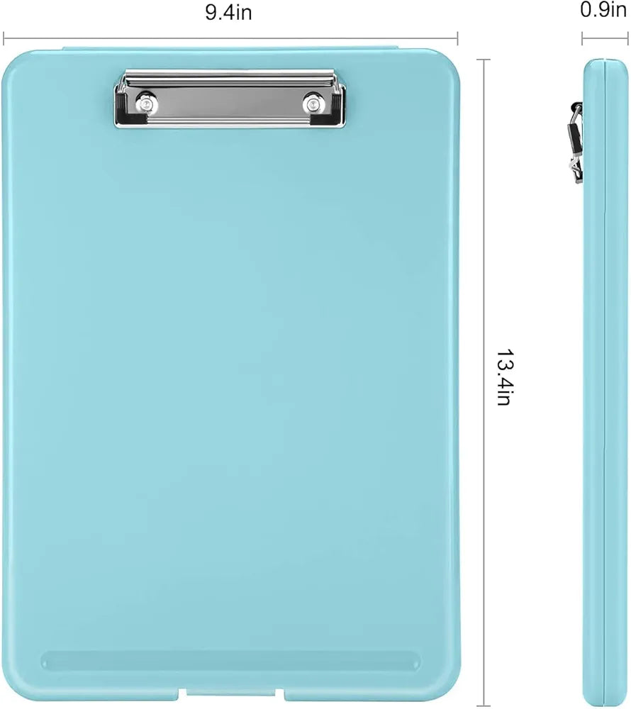Foldable Plastic Clipboard with Built-in Storage and Pen Holder - Ideal for School, Office, Travel - Perfect for Students, Teachers, Doctors, Nurses, Professionals