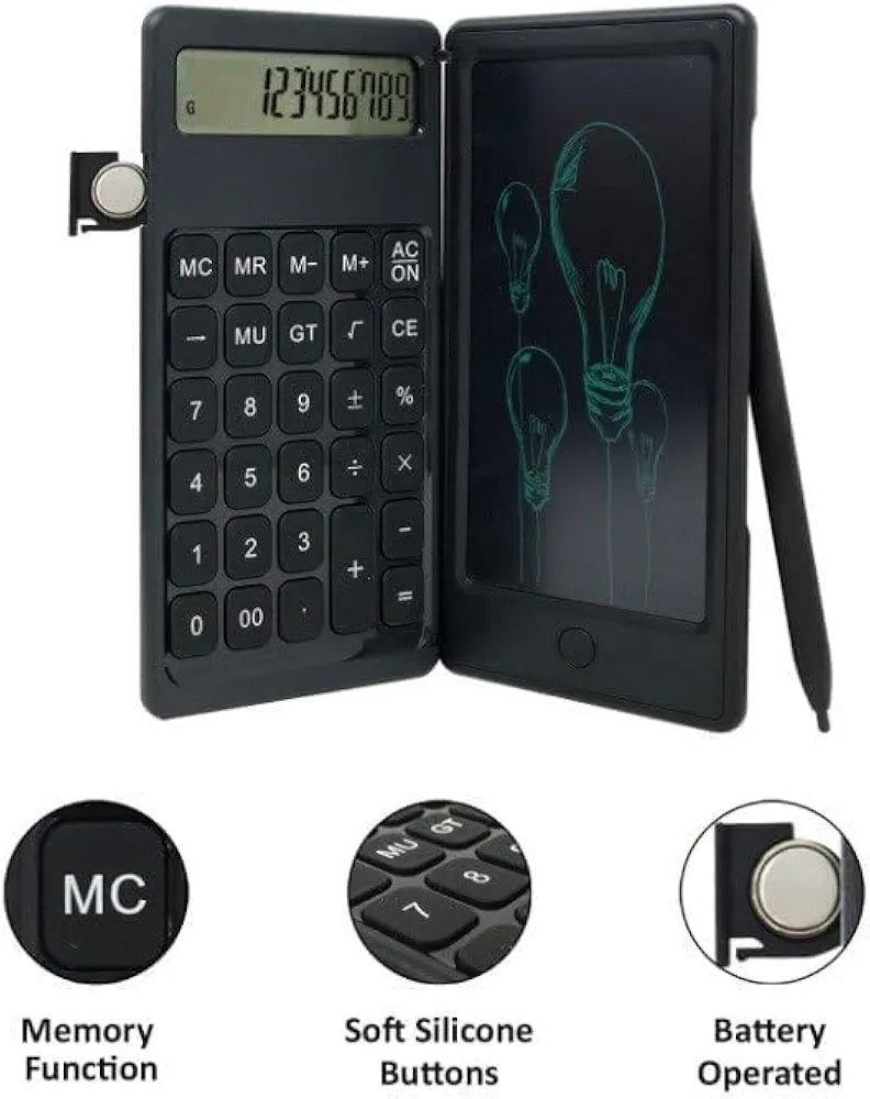 Calcify™ 2-in-1 Smart Calculator with Writing Pad