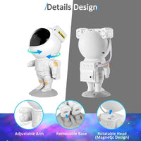 Storio Plastic Baby Toys Astronaut Galaxy Projector with Remote Control - 360° Adjustable