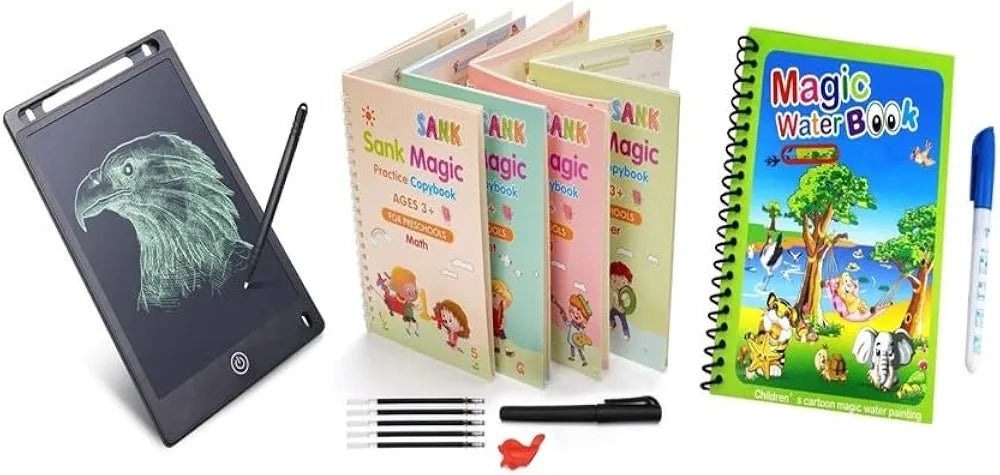Magic Reusable Tracing Practice Copybook for Kids – Grooved Handwriting Practice Set