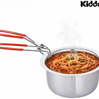 Premium 2-in-1 Stainless Steel Kitchen Tong Combo Set | Heavy Duty Pakad Chimta & Multi-Purpose Cooking Tong for Frying, BBQ, Serving & Hot Pot Handling