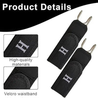 Buckleless Belt for Men & Women – 2 Pack Tactical Metal Hook Elastic Invisible WaistBelt, No Buckle Clip On EDC Belt for Jeans, Work & Outdoor