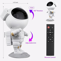 Storio Plastic Baby Toys Astronaut Galaxy Projector with Remote Control - 360° Adjustable