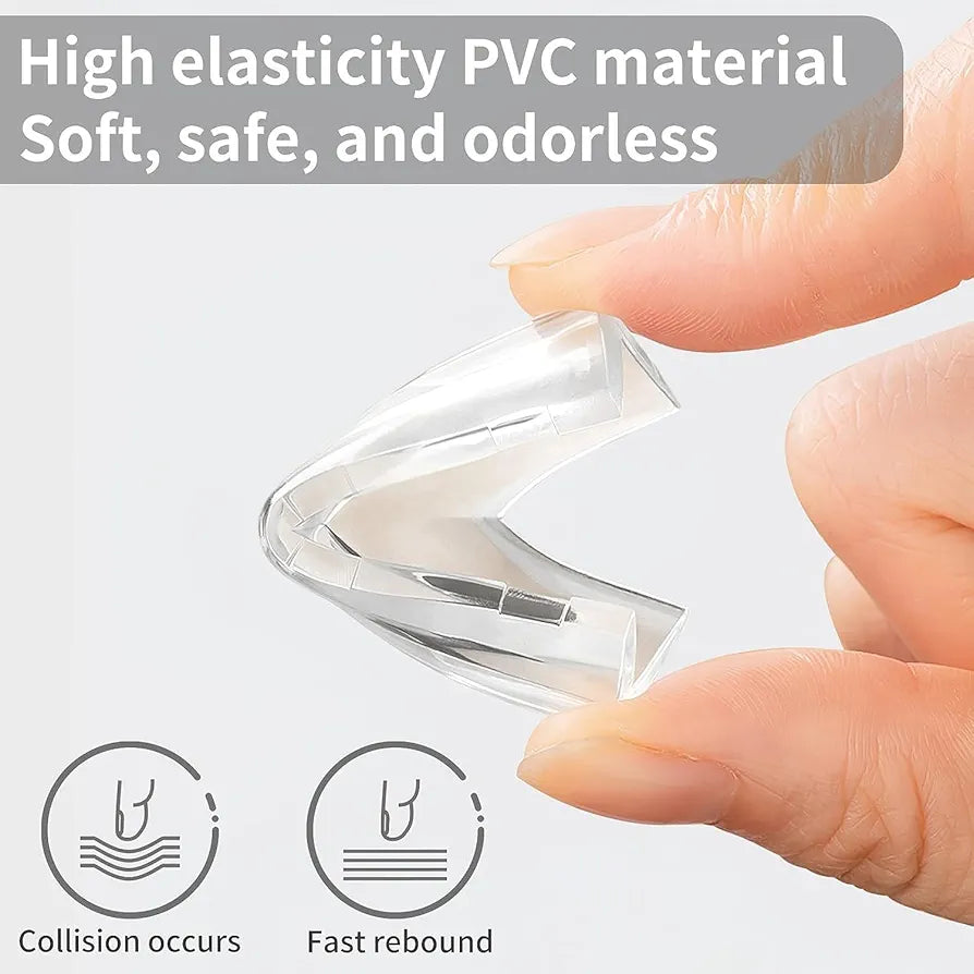 Pack of 20 Silicone Corner Protectors | Baby Proofing Edge & Corner Guards for Sharp Edges, Table, Bed & Furniture | Child Safety Cushion for Baby Proofing