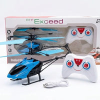 Helicopter Toy for Boys Age 4+, Safety Sensor, 320 RPM Motor, 2.6 Remote, Rechargeable Battery, LED Lights I