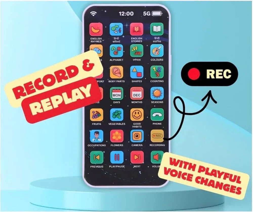 Educational Phone Type-C Rechargeable Musical