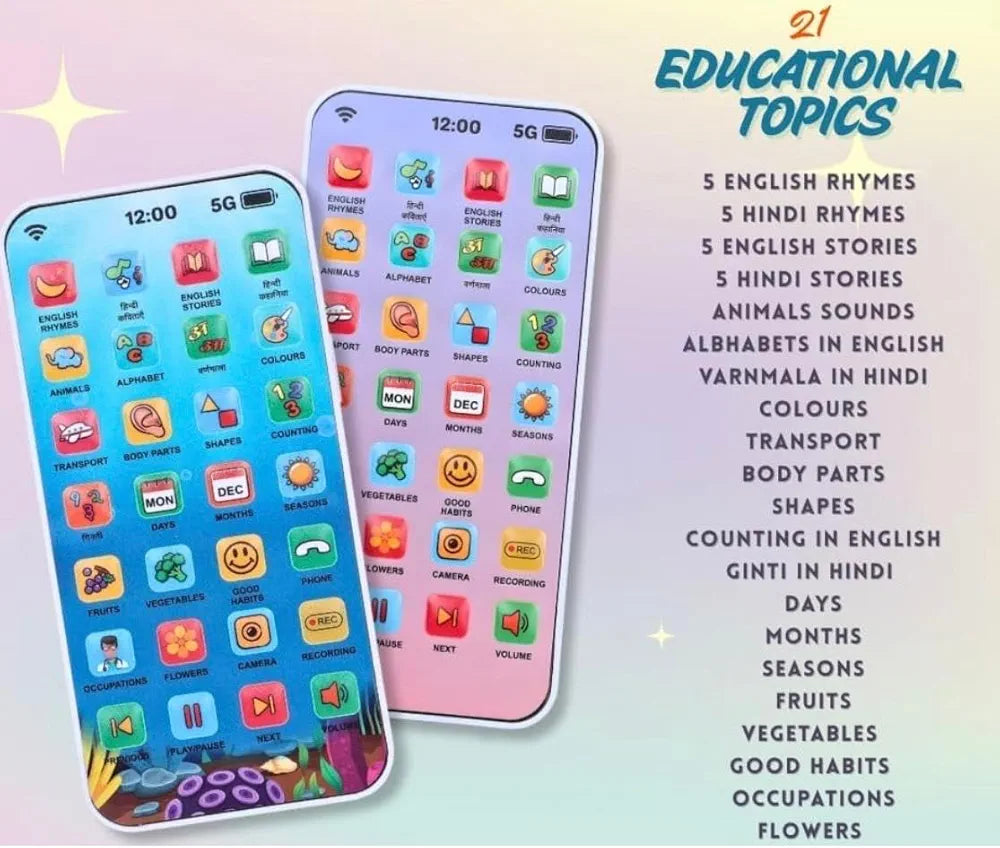 Educational Phone Type-C Rechargeable Musical