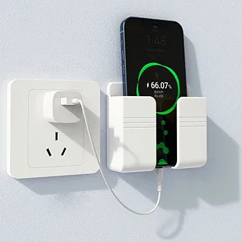 Mobile Phone Charging Stand,Multi-Functional Storage Holder,Bedside Fixed Rack,Bedroom (Pack of 2)