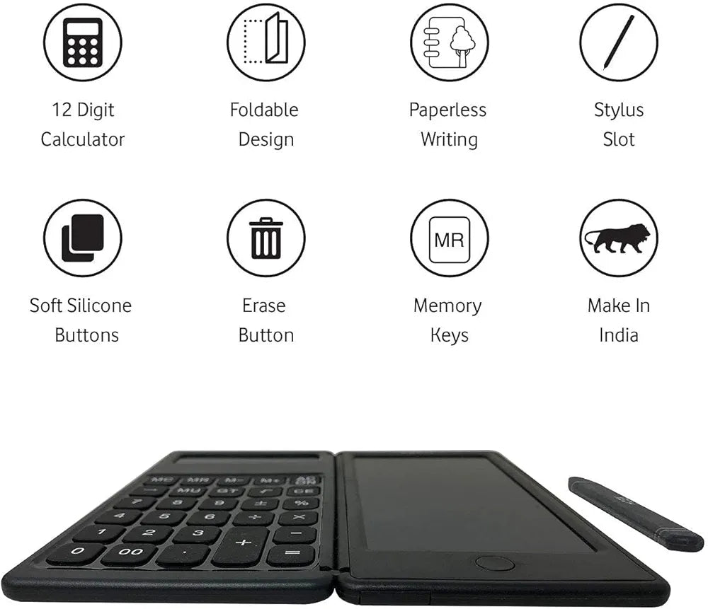 Calcify™ 2-in-1 Smart Calculator with Writing Pad