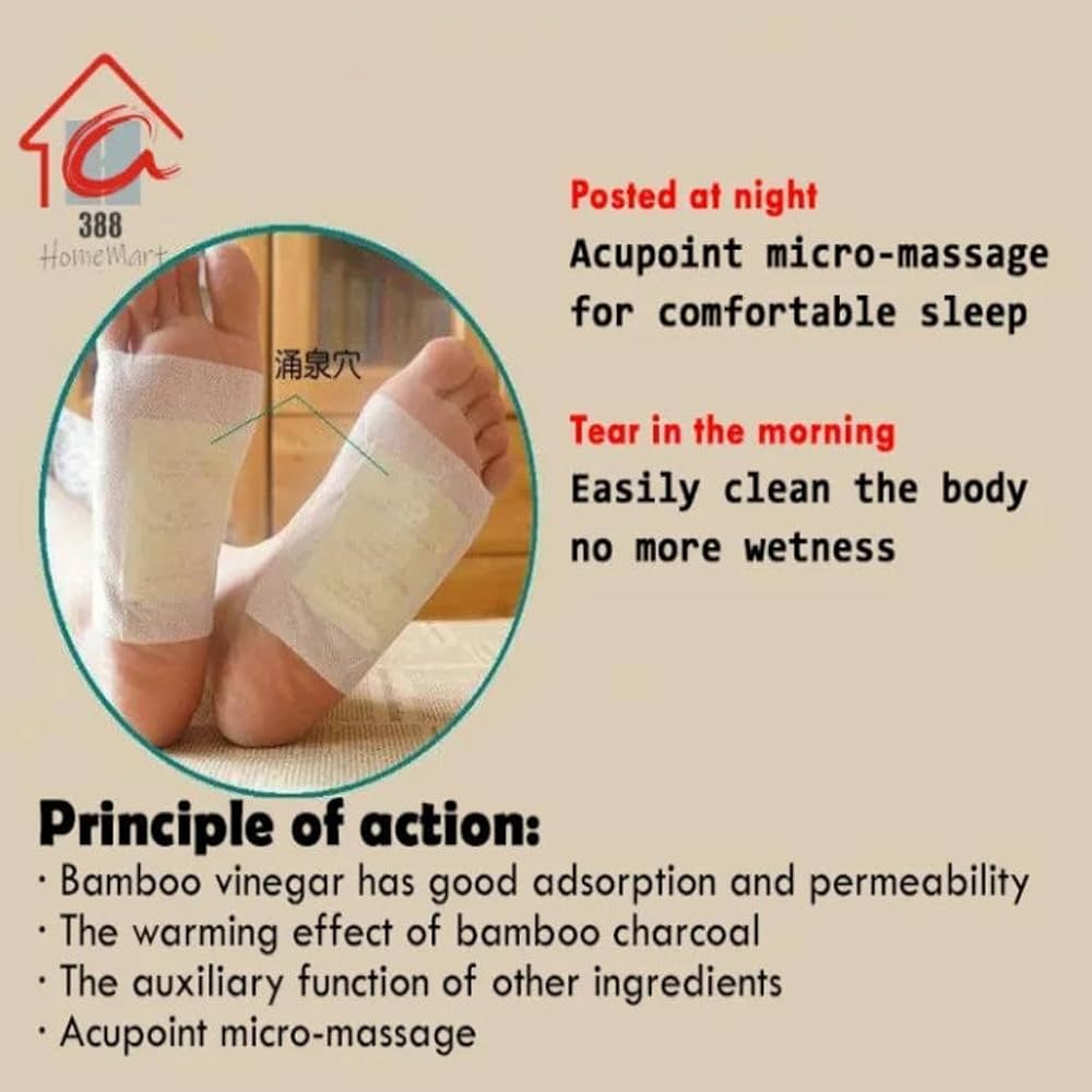 Herbal And Gentle Ingredient Detox Foot Pads, Natural Ingredients for Sleep Aid