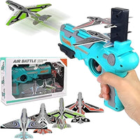 Airplane Launcher Gun Flying Aeroplanes Toys for Boys Safe & Fun Shooting Guns for Kids