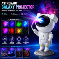 Storio Plastic Baby Toys Astronaut Galaxy Projector with Remote Control - 360° Adjustable