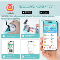 Cute Pocket-Sized Bluetooth Mini Printer