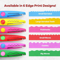 Art And Craft Projects - Pack 6 Craft Punching Maching And 4 Diffrent Design Scissors, Assorted