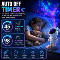 Storio Plastic Baby Toys Astronaut Galaxy Projector with Remote Control - 360° Adjustable