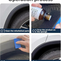 Crystal Coating for Car and Bike Plastic Parts | 30ml PVC Restorer and Revitalizing Coating Agent | Maintenance Dashboard Plastic Cleaner Polish Shining | Pack of 2
