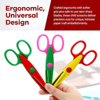Art And Craft Projects - Pack 6 Craft Punching Maching And 4 Diffrent Design Scissors, Assorted