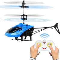 Helicopter Toy for Boys Age 4+, Safety Sensor, 320 RPM Motor, 2.6 Remote, Rechargeable Battery, LED Lights I