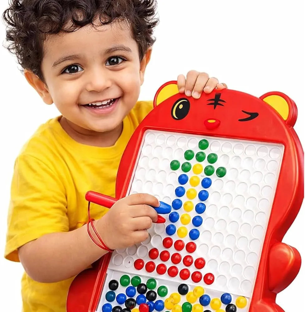 Magnetic Drawing Board for Kids with 80 Beads & Magnetic Pen | Big Size Magnetic Doodle Board | Educational Learning Toy, Drawing & Creativity for Boys & Girls