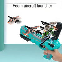 Airplane Launcher Gun Flying Aeroplanes Toys for Boys Safe & Fun Shooting Guns for Kids