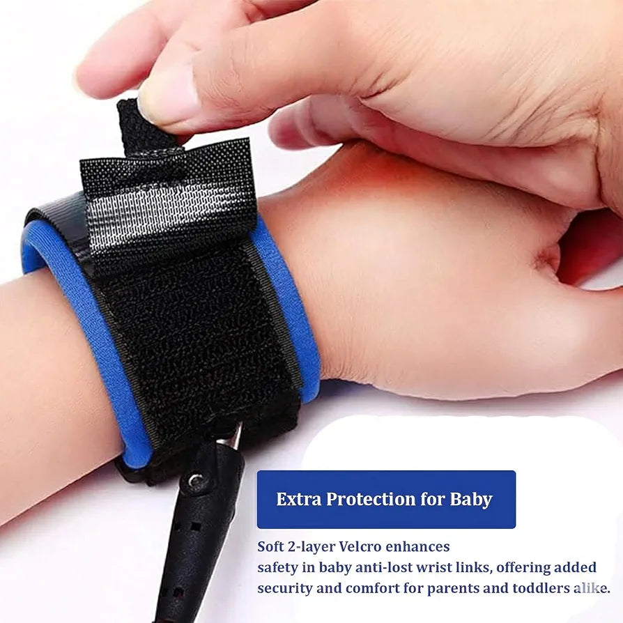 Baby Wrist Link with Key - Adjustable Strap Safety Link ,