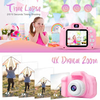 Kids Digital Camera for Boys & Girls Age 3–12, 3.0MP Mini Toy Camera with 1080P HD Video, 2-Inch Screen, USB