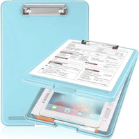 Foldable Plastic Clipboard with Built-in Storage and Pen Holder - Ideal for School, Office, Travel - Perfect for Students, Teachers, Doctors, Nurses, Professionals