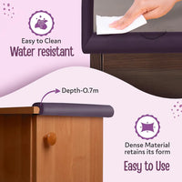 Pack Of 2 Baby Proofing Edge Corner Guards, Extra Thick 2 Meter, Furniture Corner Cushion for Child Safety, 3M Adhesive Tape (Pack Of 2)