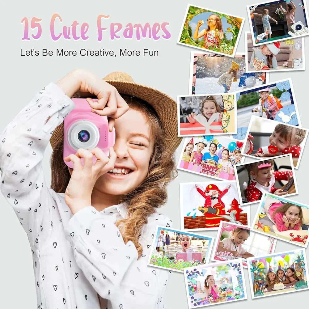 Kids Digital Camera for Boys & Girls Age 3–12, 3.0MP Mini Toy Camera with 1080P HD Video, 2-Inch Screen, USB