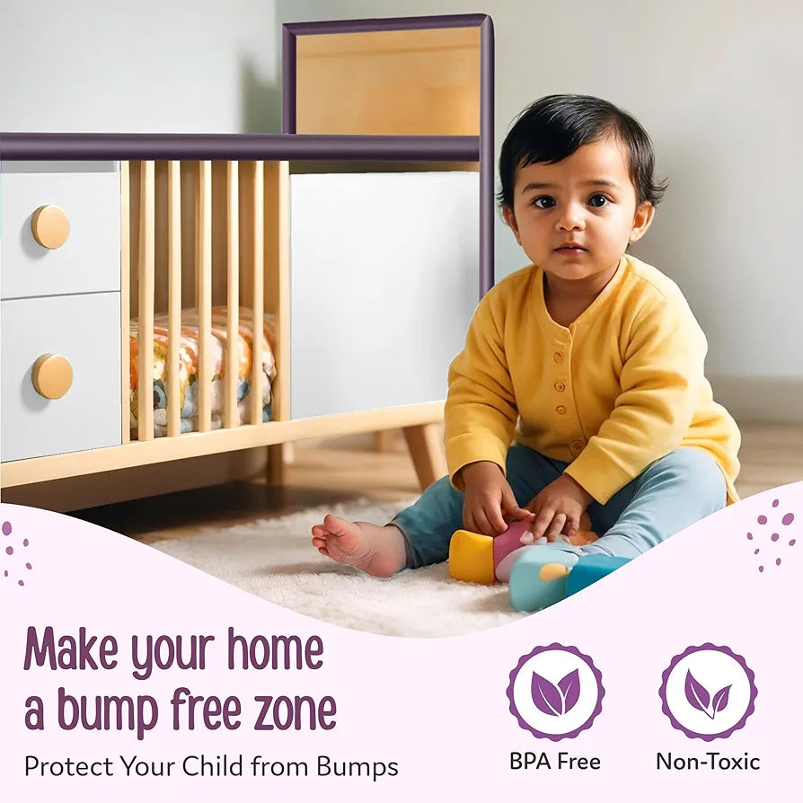 Pack Of 2 Baby Proofing Edge Corner Guards, Extra Thick 2 Meter, Furniture Corner Cushion for Child Safety, 3M Adhesive Tape (Pack Of 2)