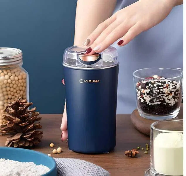 Portable Electric Coffee & Spice Grinder – Stainless Steel Blades
