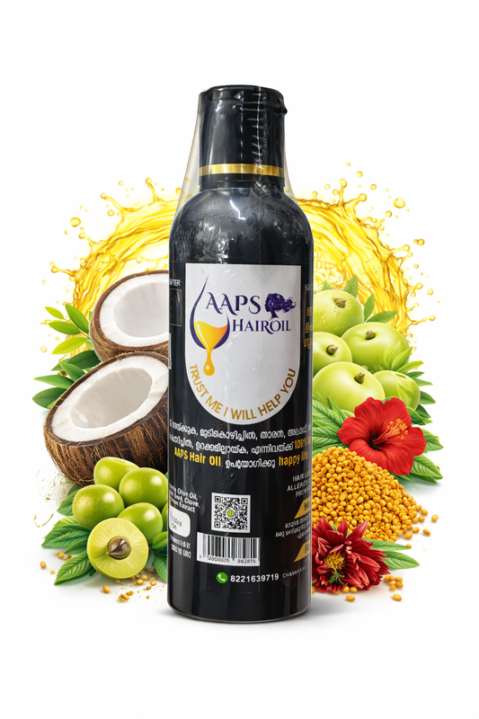 AAPS Herbal Hair Oil – Hair Fall Control, Fast Hair Regrowth & Dandruff Solution (100% Natural)